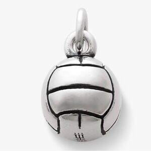 JAMES AVERY STERLING SILVER 3D VOLLEYBALL CHARM PENDANT